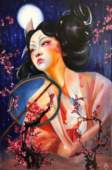 绘画 标题为“" THE STAR XVII "” 由Anastasija Terskiha, 原创艺术品, 油 安装在木质担架架上