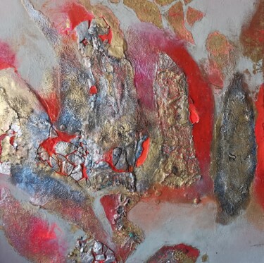 Collages titled "Magma pools" by Lynda Rosemarie Stevens, Original Artwork, Collages