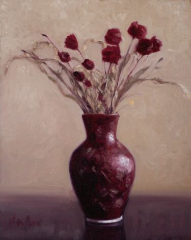 제목이 "Fleurs séchées"인 미술작품 Nicolas Duffaud로, 원작, 기름