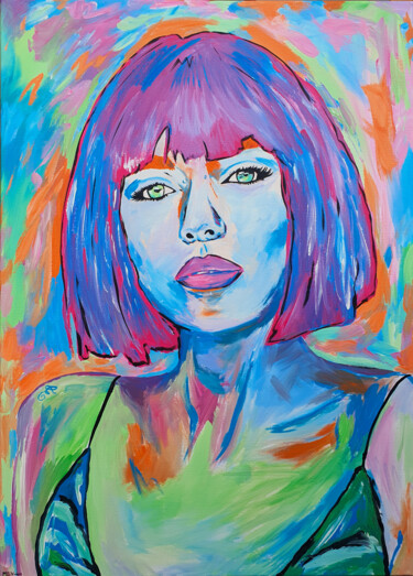 Annalisa Pittura intitolato "Annalisa" da Maria Sabrina Viviani, Opera d'arte originale, Acrilico