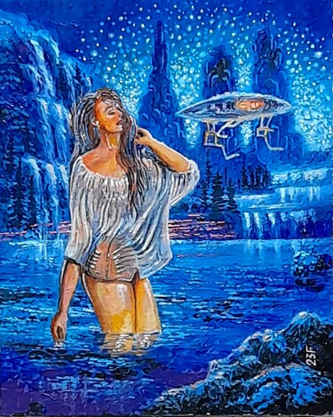 绘画 标题为“На краю звёздного с…” 由Victor Filippsky, 原创艺术品, 丙烯