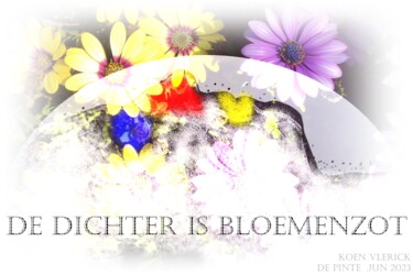 数字艺术 标题为“DE DICHTER IS BLOEM…” 由Koen Vlerick, 原创艺术品, 2D数字工作