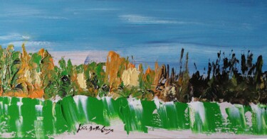 Paysage 267D Schilderij getiteld "Paysage 267D" door Gisèle Dalla Longa, Origineel Kunstwerk, Acryl