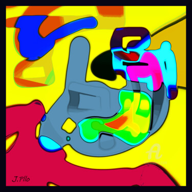 Arts numériques intitulée "yoki" par Joseph Pllo, Œuvre d'art originale, Peinture numérique