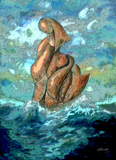 数字艺术 标题为“Primordial Expectat…” 由Bruno Sciaraffia, 原创艺术品, 数字油画