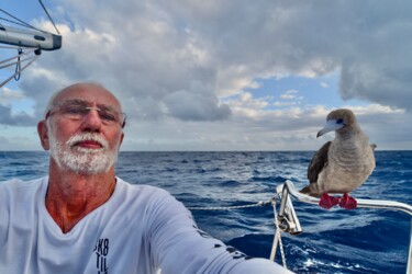 摄影 标题为“selfie avec un fou-…” 由François Carage, 原创艺术品, 非操纵摄影