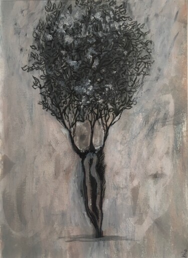 L’arbre de la vie 제목이 "L’arbre de la vie"인 그림 Alain Godefroid로, 원작, 잉크
