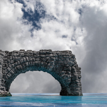 Broken bridge 241 Photography titled "Broken bridge 241" by Gaspard De Gouges, Original Artwork, Digital Photography