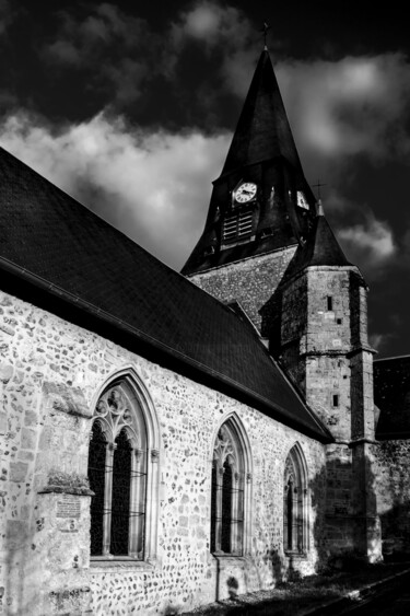 Photo de village Noir et blanc #01 Fotografie mit dem Titel "Photo de village No…" von Thierry Courteau, Original-Kunstwerk, Digitale Fotografie