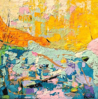 Peinture intitulée "iMAGINAIRE ABSTRACT…" par Claude Lépine, Œuvre d'art originale, Acrylique Monté sur Châssis en bois