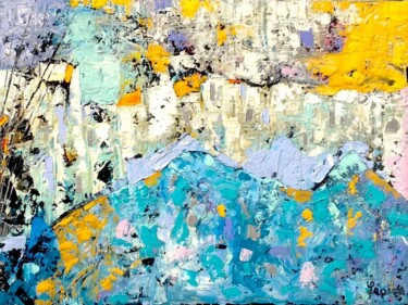 Peinture intitulée "Imaginaire abstract…" par Claude Lépine, Œuvre d'art originale, Acrylique