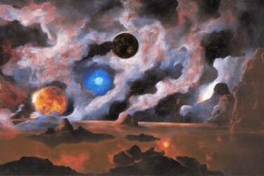 数字艺术 标题为“Deepspatial I” 由Andrew Goreds (The Outsider), 原创艺术品, 数字油画