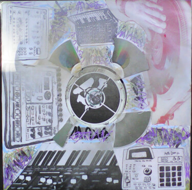 拼贴 标题为“Beat Scoring” 由Lord Faz, 原创艺术品, 拼贴