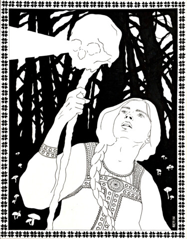 数字艺术 标题为“Vasilisa (as brit m…” 由Berinhatzalaki, 原创艺术品, 铅笔