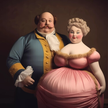 Digital Arts με τίτλο "Mr and Mrs Doll" από Wonder Art, Αυθεντικά έργα τέχνης, 2D ψηφιακή εργασία
