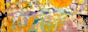 Peinture intitulée "Imaginaire abstract…" par Claude Lépine, Œuvre d'art originale, Acrylique