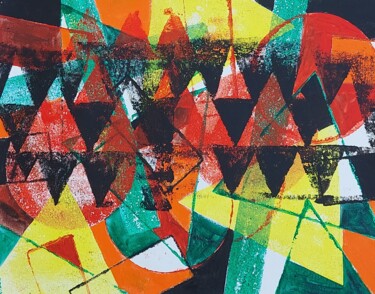 Painting titled "Untitled-1" by Rakesh Verma Rk, Original Artwork, Acrylic