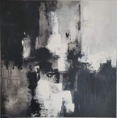 Painting titled "TENEBRES" by Isabelle Eisenberg, Original Artwork, Acrylic