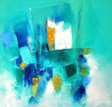 Peinture intitulée "BLUE DREAM" par Isabelle Eisenberg, Œuvre d'art originale, Huile Monté sur Châssis en bois