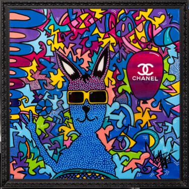 「RABBIT STYLE lithog…」というタイトルの絵画 Leloluceによって, オリジナルのアートワーク, リソグラフィー