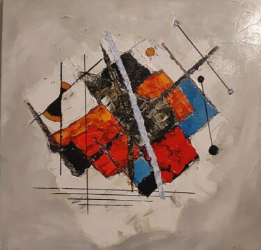 Peinture intitulée "Ondes subliminales" par Claude Lépine, Œuvre d'art originale, Acrylique