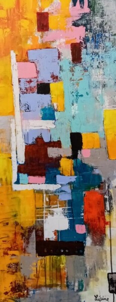 Peinture intitulée "imaginaire abstract…" par Claude Lépine, Œuvre d'art originale, Acrylique