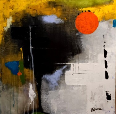Peinture intitulée "Horizon" par Claude Lépine, Œuvre d'art originale, Acrylique