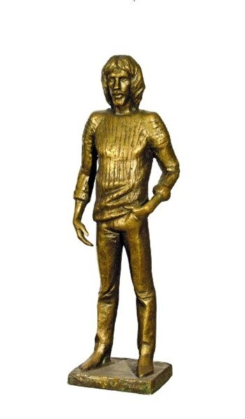 Scultura intitolato "портрет Сергея Аста…" da Viktor Bezumov, Opera d'arte originale, Bronzo