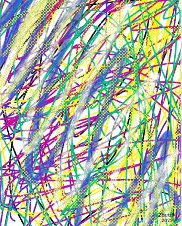 Arte digitale intitolato "D038/2022" da Marco Zautzik, Opera d'arte originale, Pittura digitale