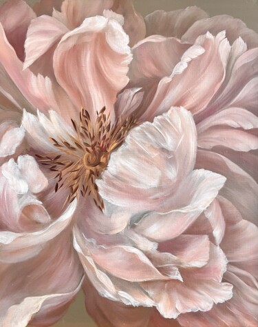 Tender Feelings Painting titled "Tender Feelings" by Natalya Nesterenko, Original Artwork, Oil Mounted on Wood Stretcher frame