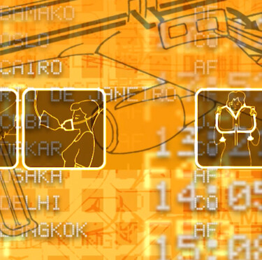 数字艺术 标题为“JETLAG (le film)” 由Jean-Louis Crudenaire, 原创艺术品, 视频