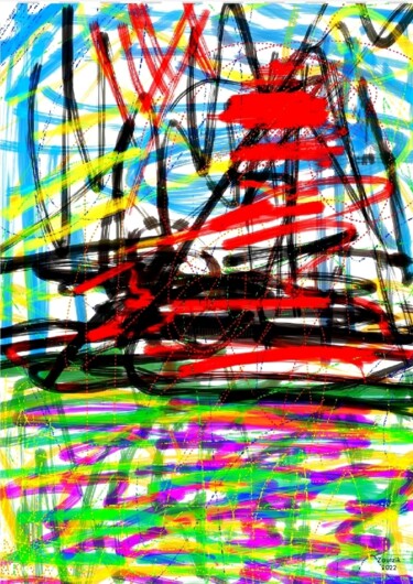 Arte digitale intitolato "D042/2022" da Marco Zautzik, Opera d'arte originale, Pittura digitale