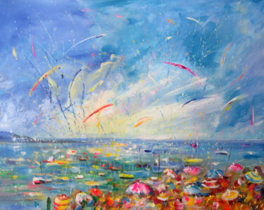Summer Vibes 06 绘画 标题为“Summer Vibes 06” 由Miki De Goodaboom, 原创艺术品, 丙烯