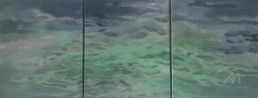 绘画 标题为“"Reflections / Wate…” 由Marta Leim, 原创艺术品, 丙烯 安装在木质担架架上