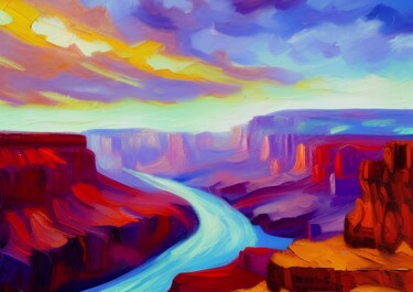 Digital Arts titled "Grand canyon 000001…" by Michael C Bertsch, Original Artwork, 2D Digital Work