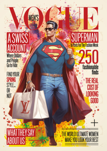 Druckgrafik mit dem Titel "Nothing but Vuitton…" von Kobalt, Original-Kunstwerk, Siebdruck