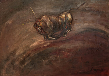 Malerei mit dem Titel "Metamorphosis with…" von Allamyrat Muhammedov, Original-Kunstwerk, Öl