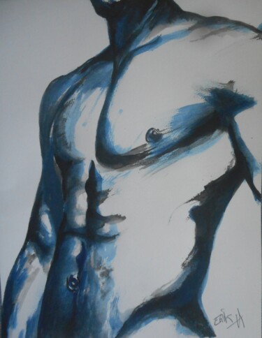 Peinture intitulée "Torso" par Erik Hils, Œuvre d'art originale, Acrylique