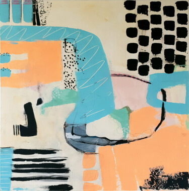 Just play! Painting titled "Just play!" by Iulia Paun, Original Artwork, Acrylic Mounted on Wood Stretcher frame