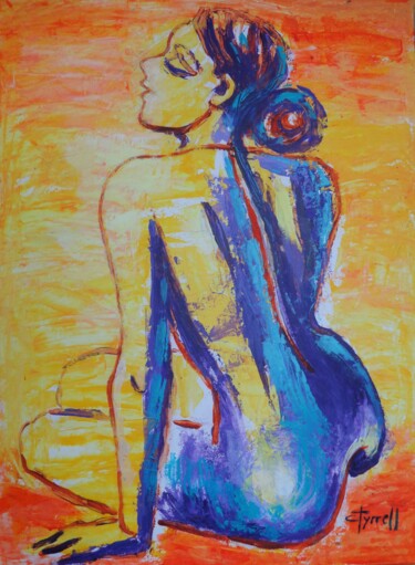 Sun Lover 2 Painting titled "Sun Lover 2" by Carmen Tyrrell, Original Artwork, Acrylic