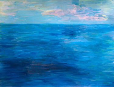 Soir d'été sur la Méditerranée Peinture intitulée "Soir d'été sur la M…" par Camille Rouschmeyer, Œuvre d'art originale, Acrylique