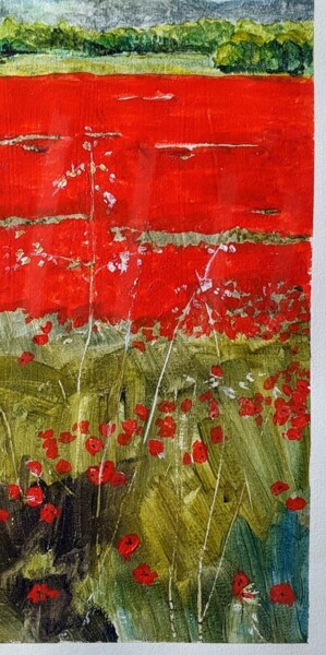 Painting titled "Red Durance" by Christopher Walker, Original Artwork, Acrylic