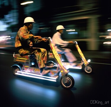 Arts numériques intitulée "Tokyo Drift" par Ddking, Œuvre d'art originale, Image générée par l'IA