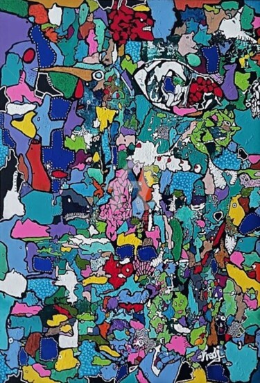 Peinture intitulée "J'envisage la paréi…" par Frederic Janssens (Fredj), Œuvre d'art originale, Acrylique