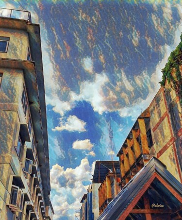 Photography titled "Futuristic Urban Sky" by Patrick John Bennett (Patrice), Original Artwork, Digital Photography