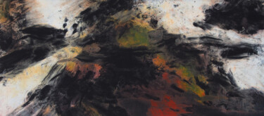 Pittura intitolato "Loin/près 13" da Ln Le Cheviller, Opera d'arte originale, Inchiostro