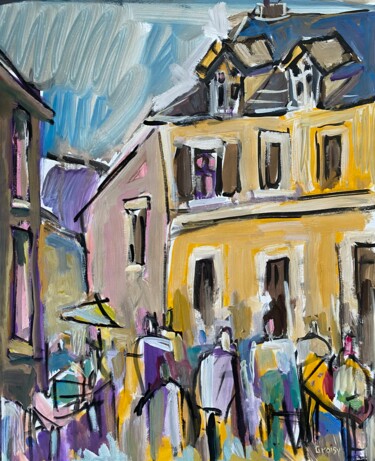 Peinture intitulée "Auffargis 33" par Jean-François Groisy, Œuvre d'art originale, Gouache