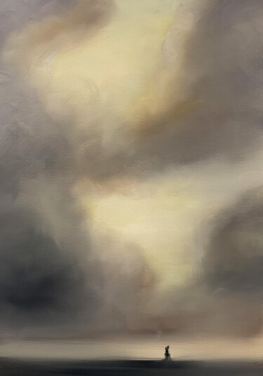 绘画 标题为“Ancient Light I” 由Peter Pitout, 原创艺术品, 油 安装在纸板上