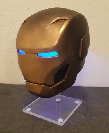 Sculpture intitulée "Shade Black/Gold MK…" par Lightboarder, Œuvre d'art originale, Résine