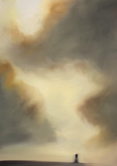 绘画 标题为“Ancient Light III” 由Peter Pitout, 原创艺术品, 油 安装在纸板上